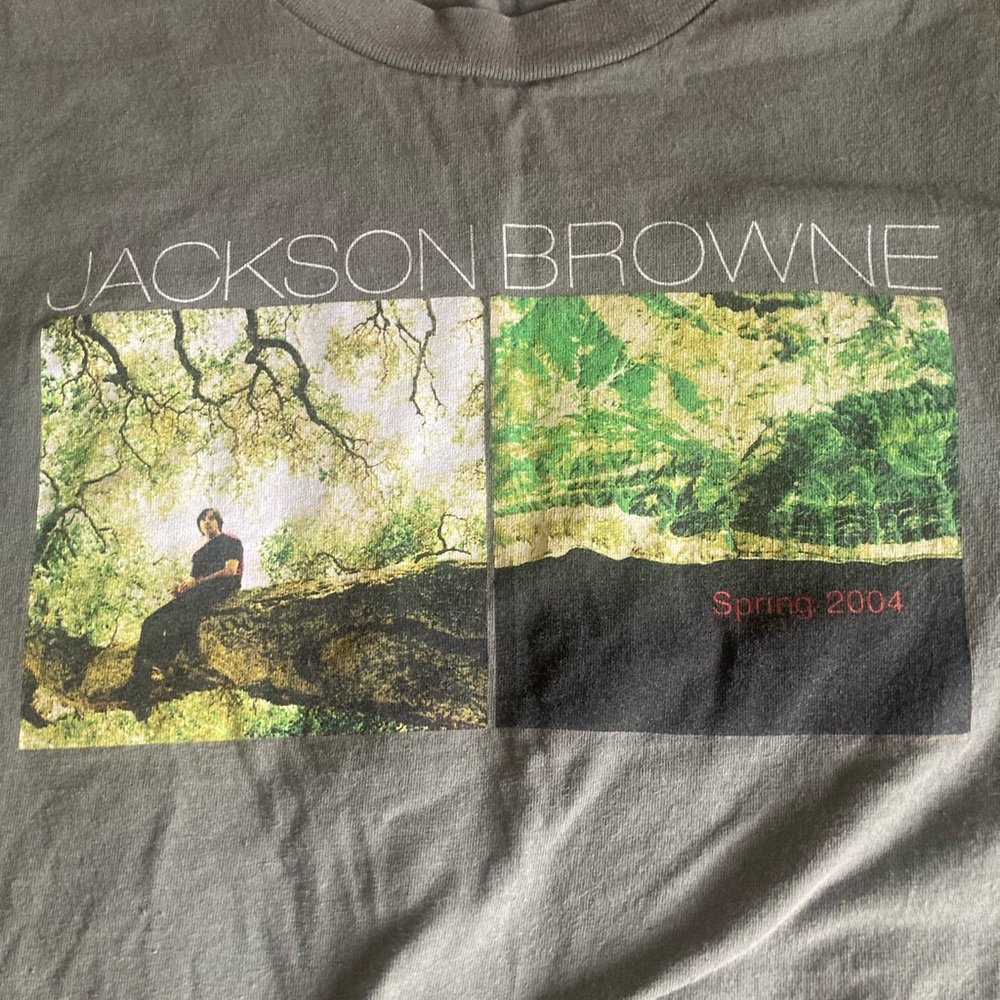 Y2K Vintage Single Stitch 2004 Jackson Browne Concert Shirt